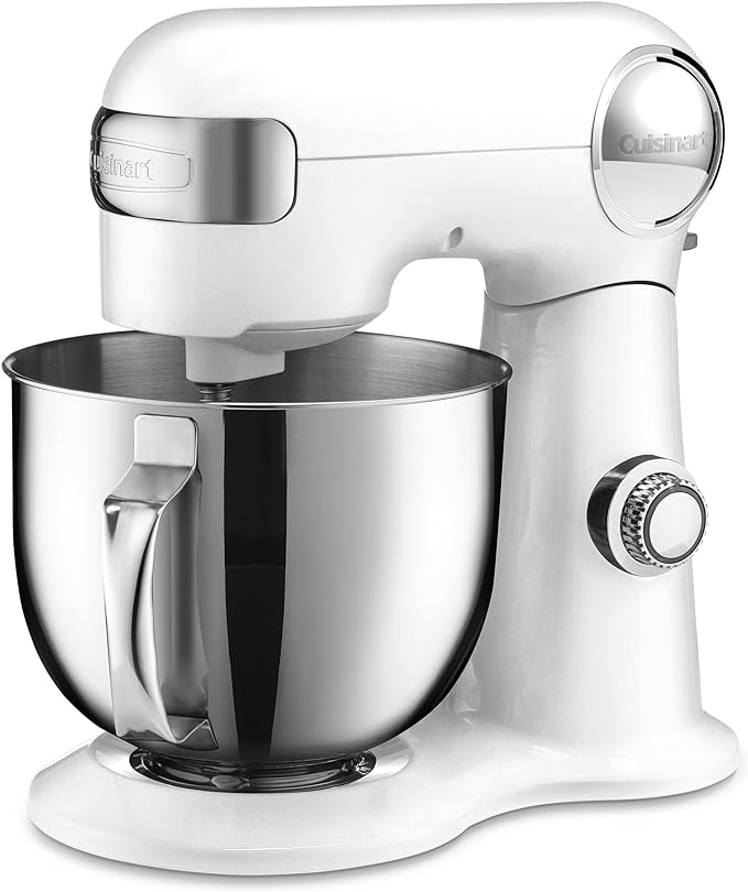 Cuisinart Stand Mixer SM-50NAS, 12 Speed, 5.5 Quart Stainless Steel Bowl with Splash Guard