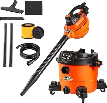 Armor All VBV809 8 Gallon Wet Dry Vacuum with Blower