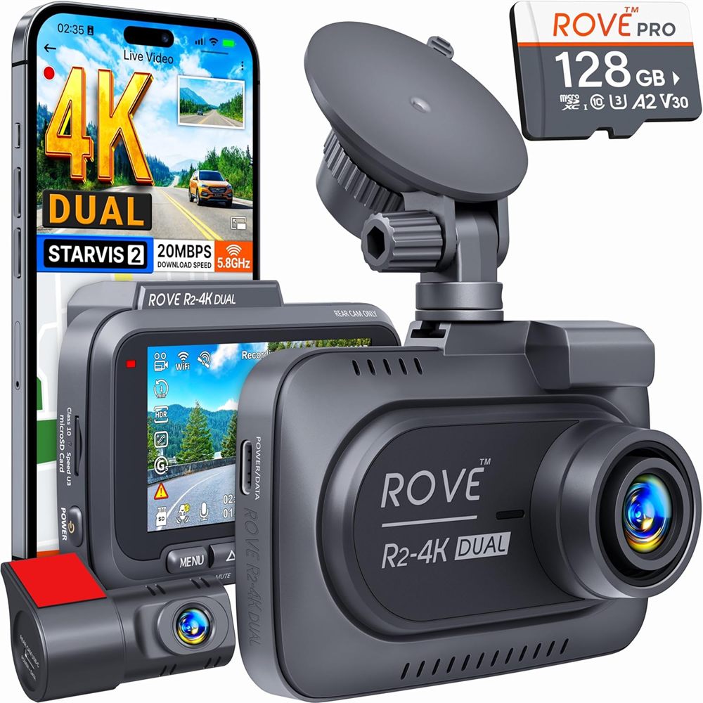 ROVE R2-4K DUAL Front+Rear STARVIS 2