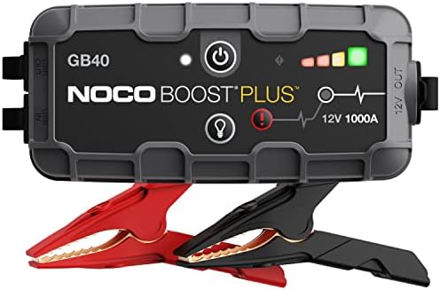 NOCO Boost GB40 1000A UltraSafe Jump Starter, 12V Lithium Battery Booster Pack with Jumper Cables