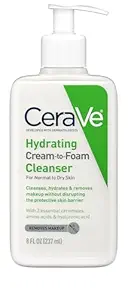 CeraVe Hydrating Cream To Foam Cleanser Fragrance Free 8 Fl Oz