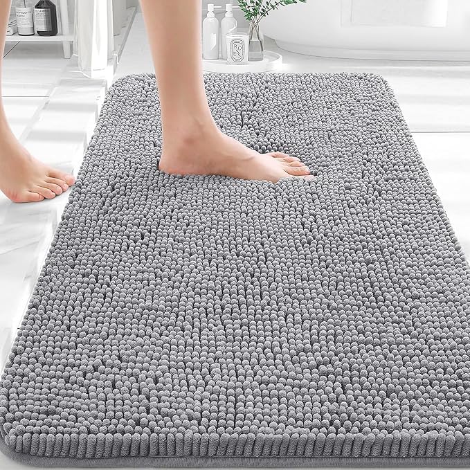 OLANLY Chenille Bathroom Rug 30x20