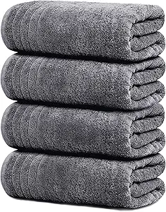 Tens Towels Pack of 4 Extra Large Bath Towels