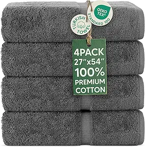 Chakir Turkish Linens 4-Piece Bath Towel Set