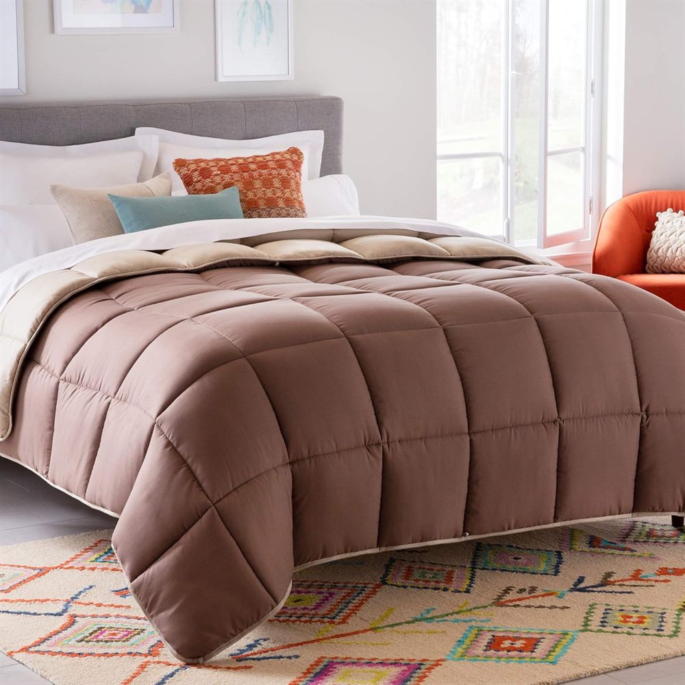 Linenspa Reversible Down Alt Sand/Mocha Twin