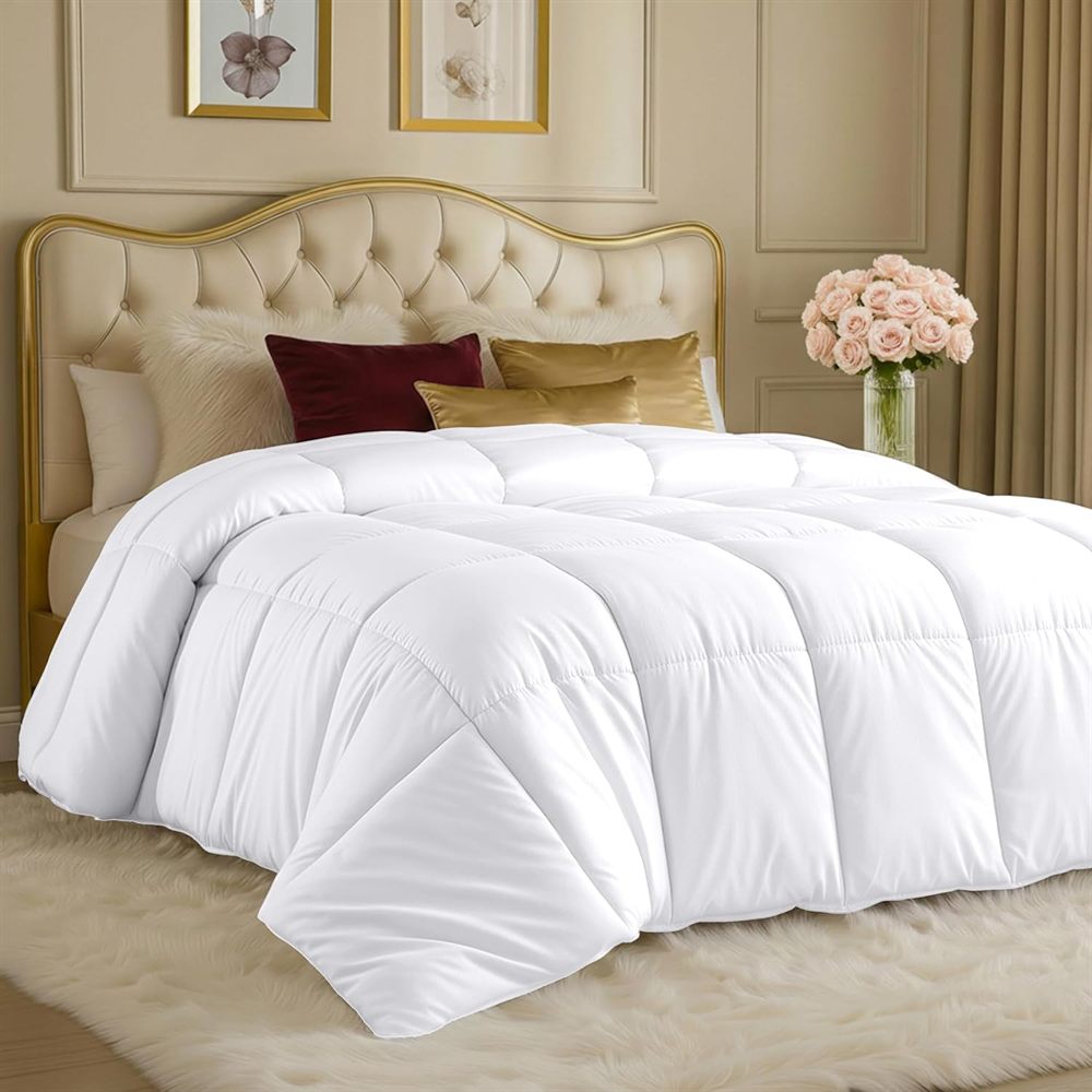 Utopia Bedding Comforter Queen White