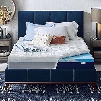 Sleep Innovations Cooling Gel 4-Inch Mattress Topper Queen