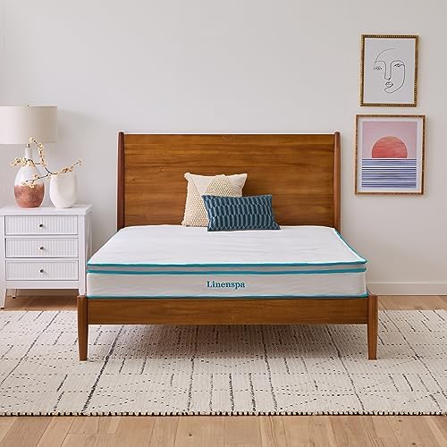 Linenspa 8 Inch Memory Foam and Spring Hybrid Mattress (Queen)