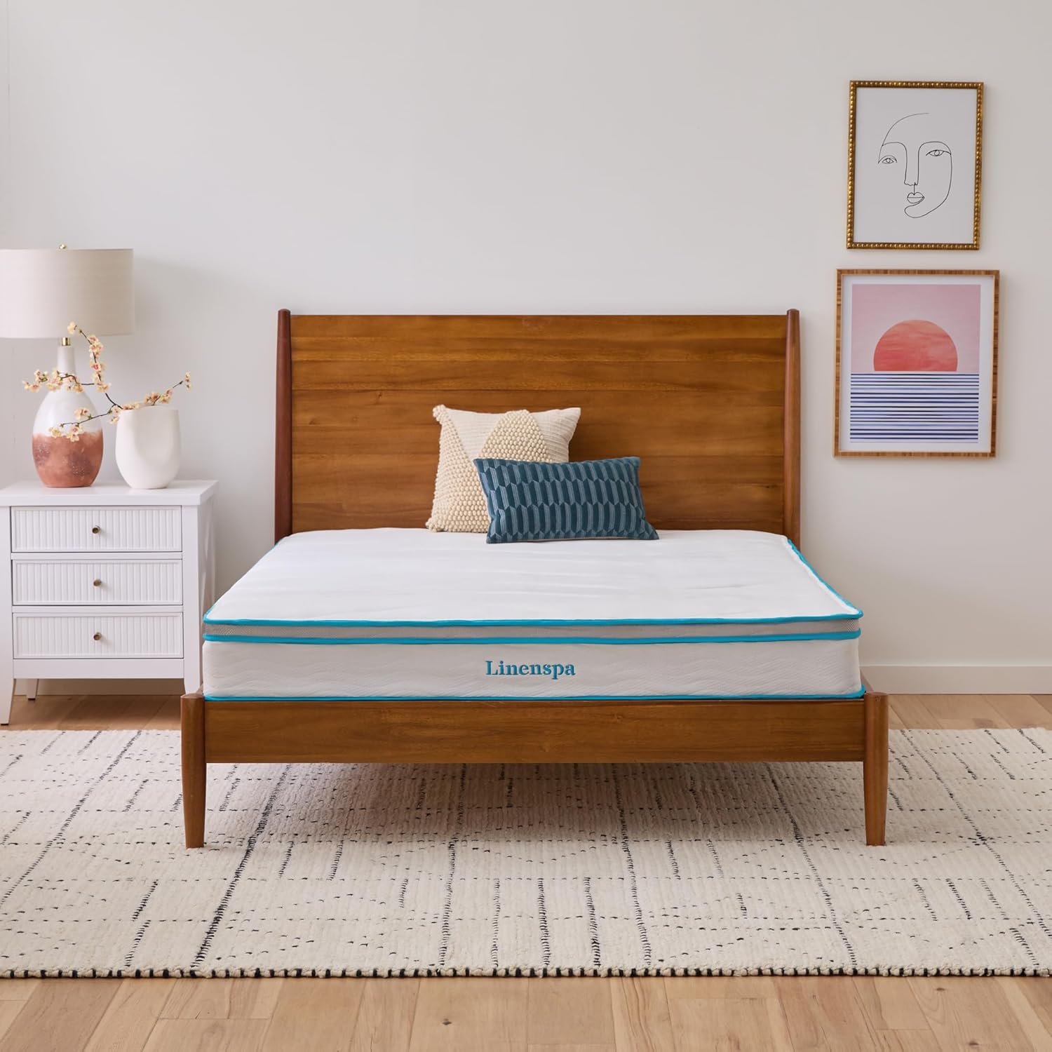 LinenSpa 8-Inch Memory Foam Hybrid Queen