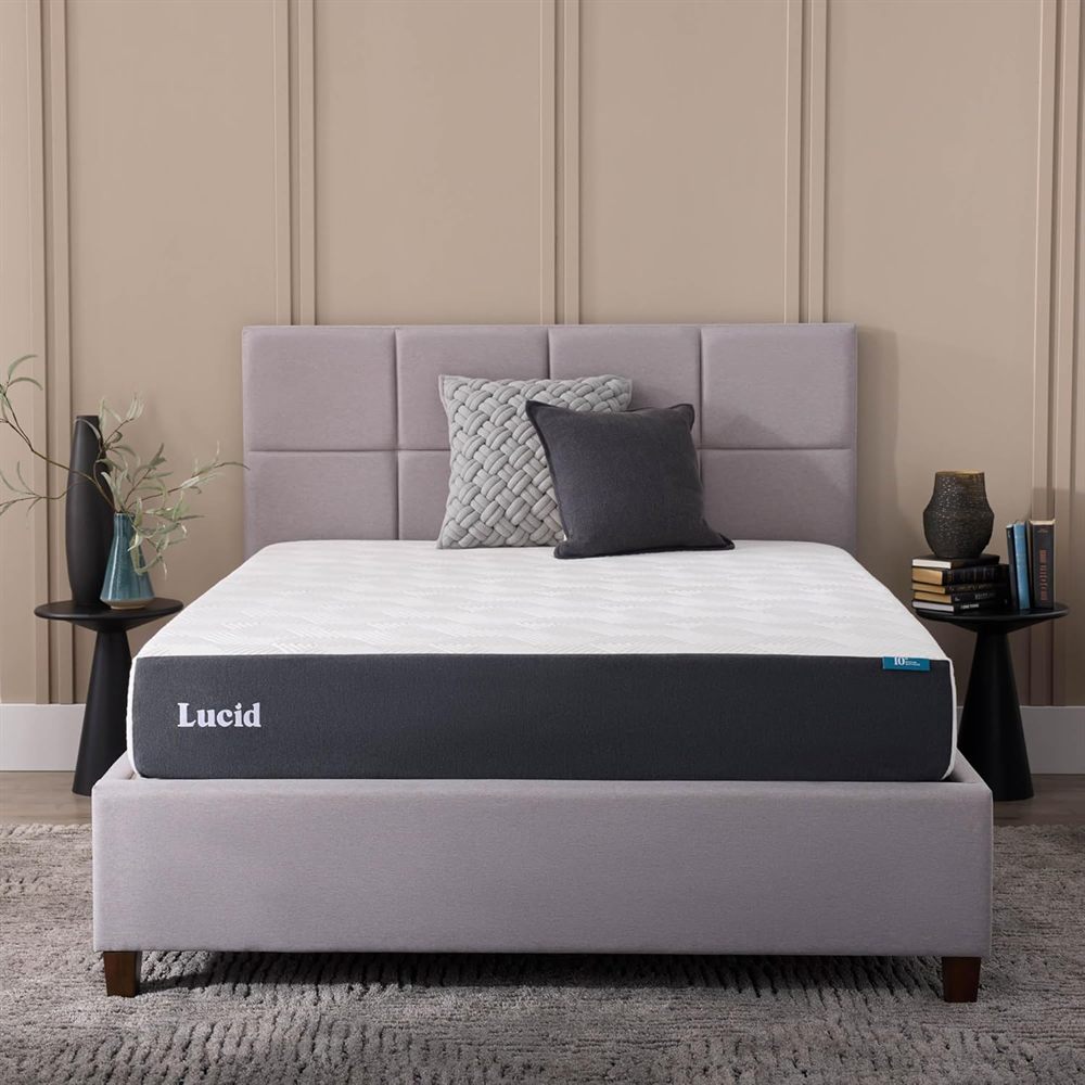Lucid 10-Inch Memory Foam Medium Twin