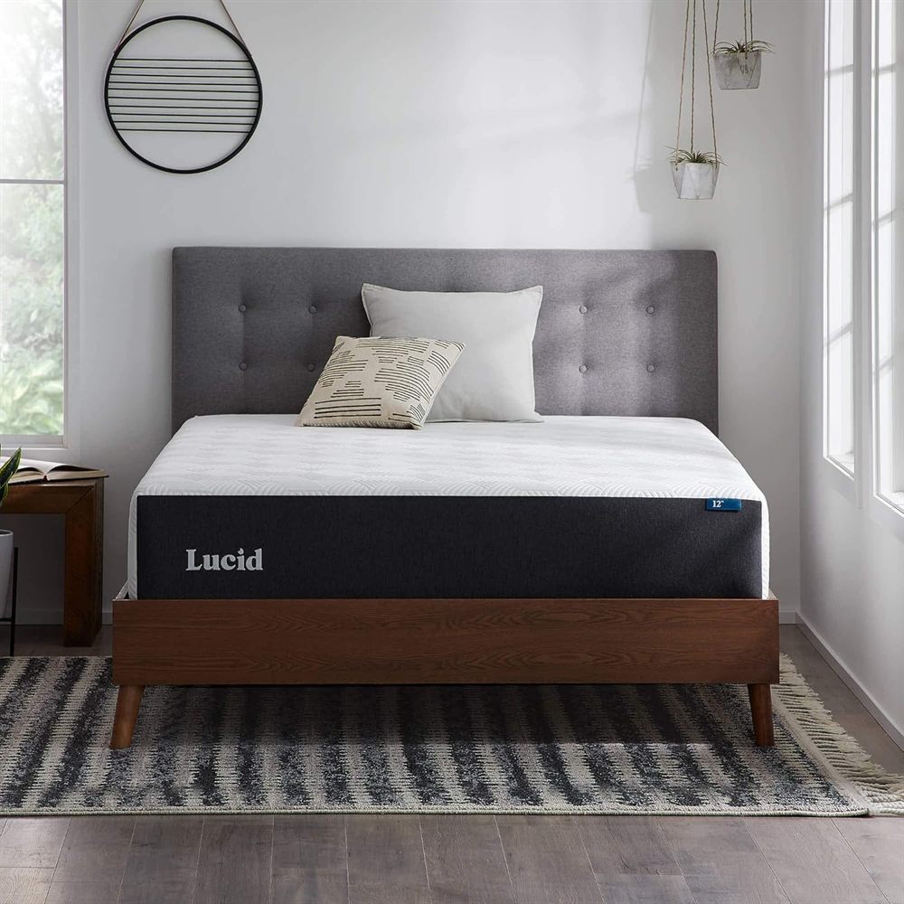 Lucid 12-Inch Memory Foam Medium Firm Queen