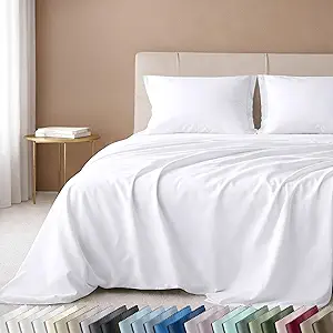 California Design Den 600 Thread Count Queen Sheet Set Sateen Cotton
