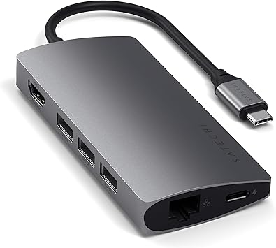 Satechi 8-in-1 USB-C Multiport Adapter V2 with 4K HDMI