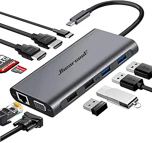 Hiearcool 11-in-1 USB-C Triple Display Docking Station