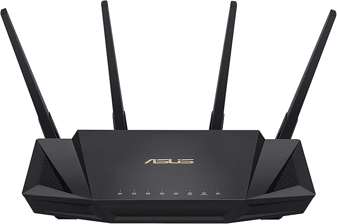 ASUS RT-AX3000 Ultra-Fast Dual Band Gigabit Wireless WiFi 6 Router with Adaptive QoS, AiProtection, AiMesh