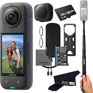 Insta360 X4 Basic Bundle 8K Waterproof 360 Action Camera with 128GB Card
