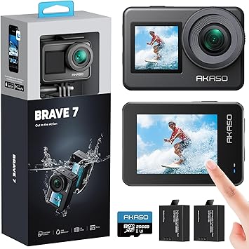 AKASO Brave 7 4K30 Action Camera with Touch Screen