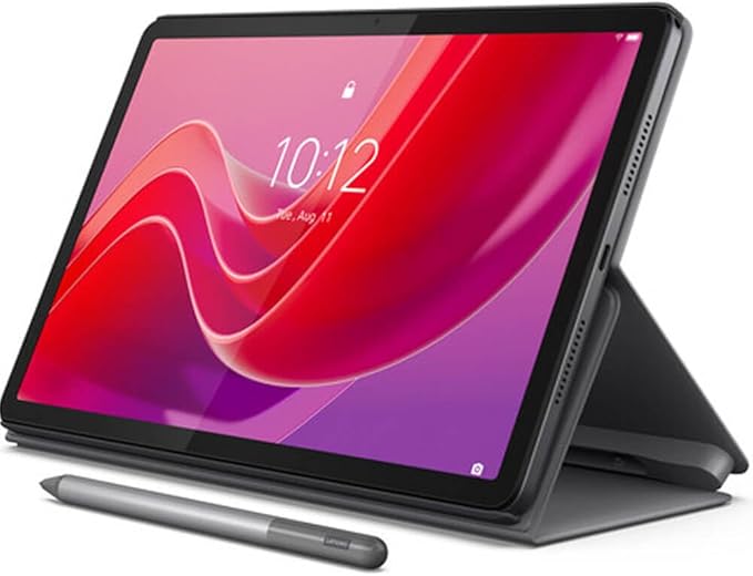 Lenovo Tab M11, 11 Inch Display, MediaTek Helio G88 Octa-Core, 4GB RAM, 128GB SSD, 10 Hour Battery, Folio Case Included