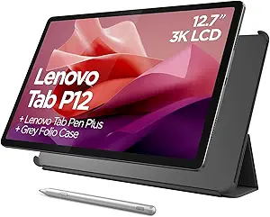 Lenovo Tab P12 2024 12.7 inch 3K Display Tablet with Pen and Folio