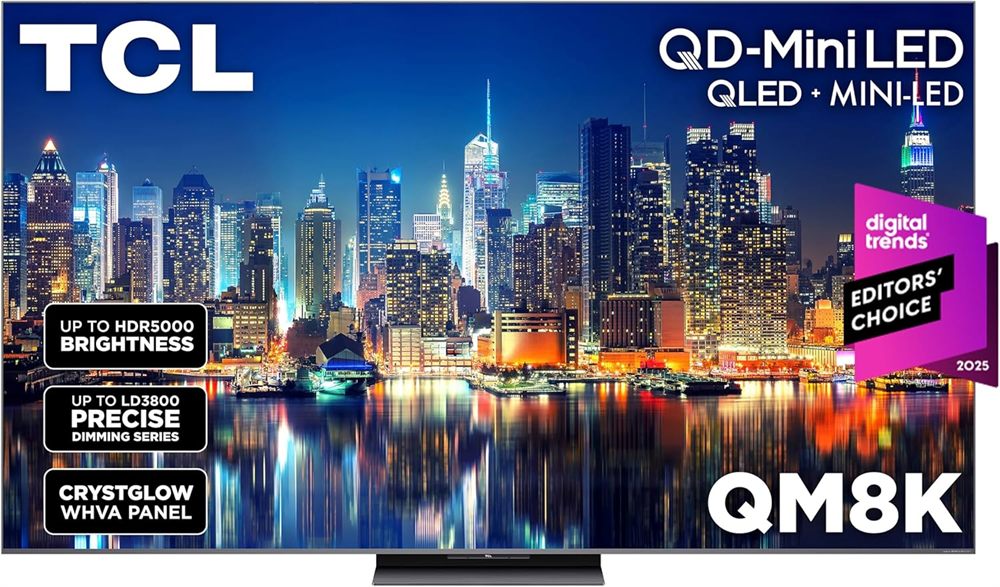 TCL 65-Inch QM8K Mini LED QLED 4K (2025)